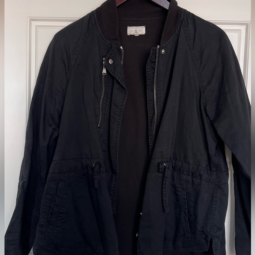 Black bomber jacket